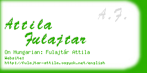 attila fulajtar business card