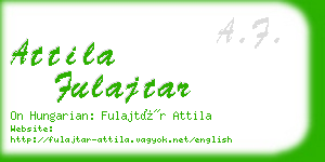 attila fulajtar business card